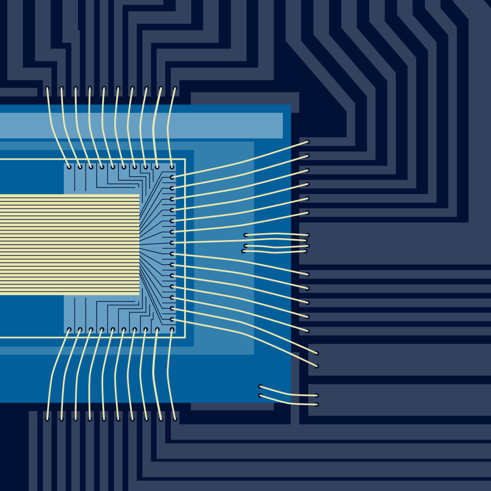 Pendar's QCL Array (artistic rendering)